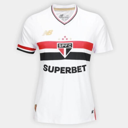 Camisa São Paulo Branca 2025/26 Feminina Titular