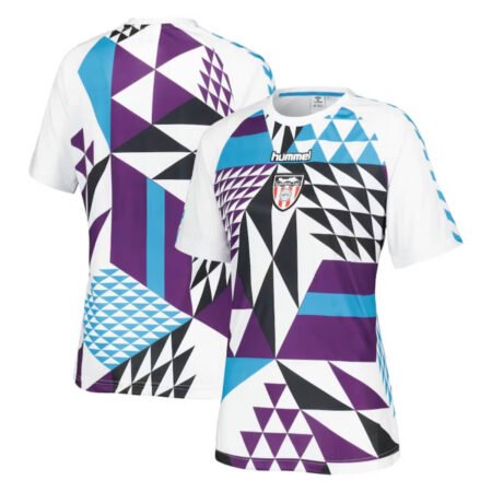 Camisa Sunderland Pré-jogo Branco/Roxo 2025/26 Masculina