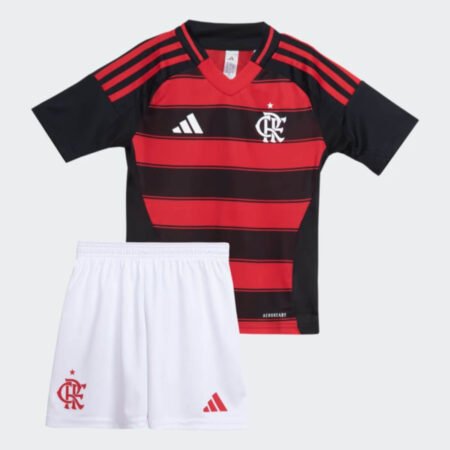 Kit Infantil Flamengo Vermelho 2025/26 Unissex