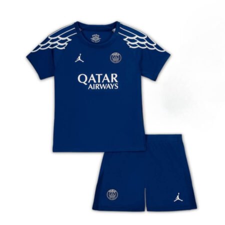 Kit Infantil PSG Jordan Azul 2024/25 Fourth IV Unissex