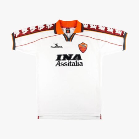 Camisa AS Roma Branca 1998 Away Masculina