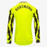 camisa-borussia-dortmund-verde-neon-90-anos-manga-longa