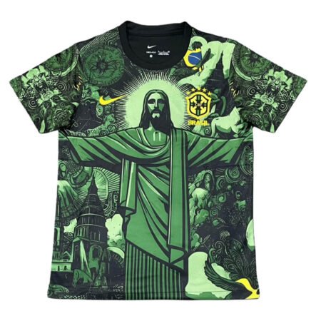 Camisa Cristo Redentor Brasil Verde Masculina