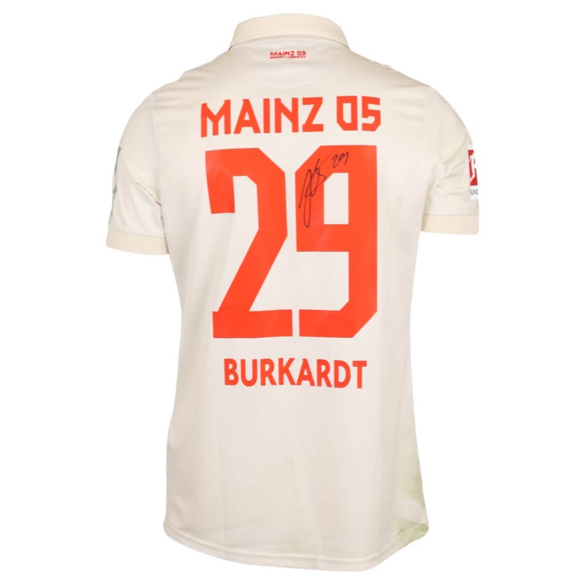 camisa-fsv-mainz-05-bege-2024-25-aniversario-polo-masculina-com-patrocinio- Camisa Mainz 05 Bege 2024 Aniversário Polo C/Patrocínio