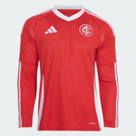 Camisa Internacional Vermelha Manga Longa 2025/26 Titular Masculina