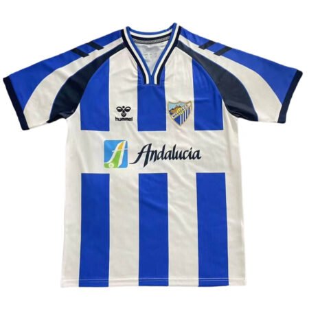 Camisa Málaga Especial Azul Listrada 2025/26 Masculina
