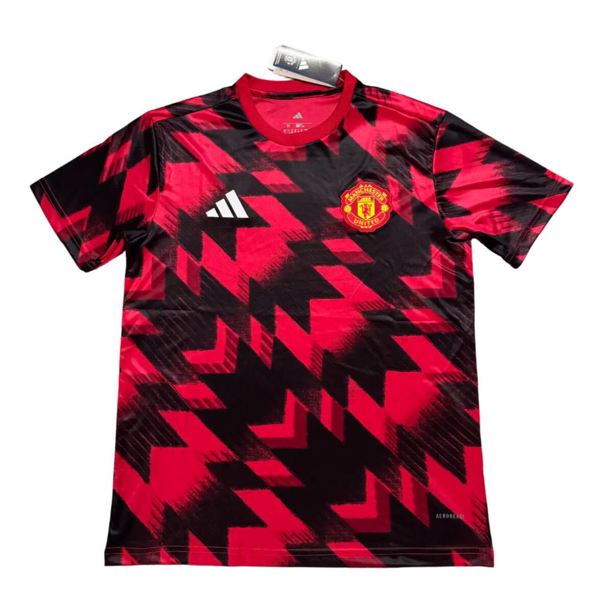 camisa-man-utd-treino-vermelha-2025-26-masculina Camisa Manchester United Vermelha Treino 2025/26 Masculina