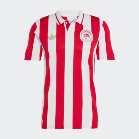 Camisa Olympiacos FC Centenário Polo Vermelha 2025/26 Masculina