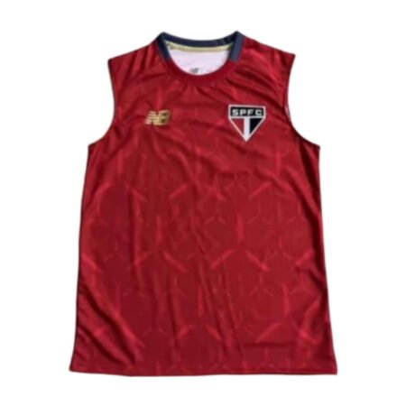 Camisa Regata São Paulo Treino Vermelha 2025/26 Masculina