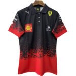 camisa-scudeira-ferrari-polo-preta-vermelha-2025-26-masculina