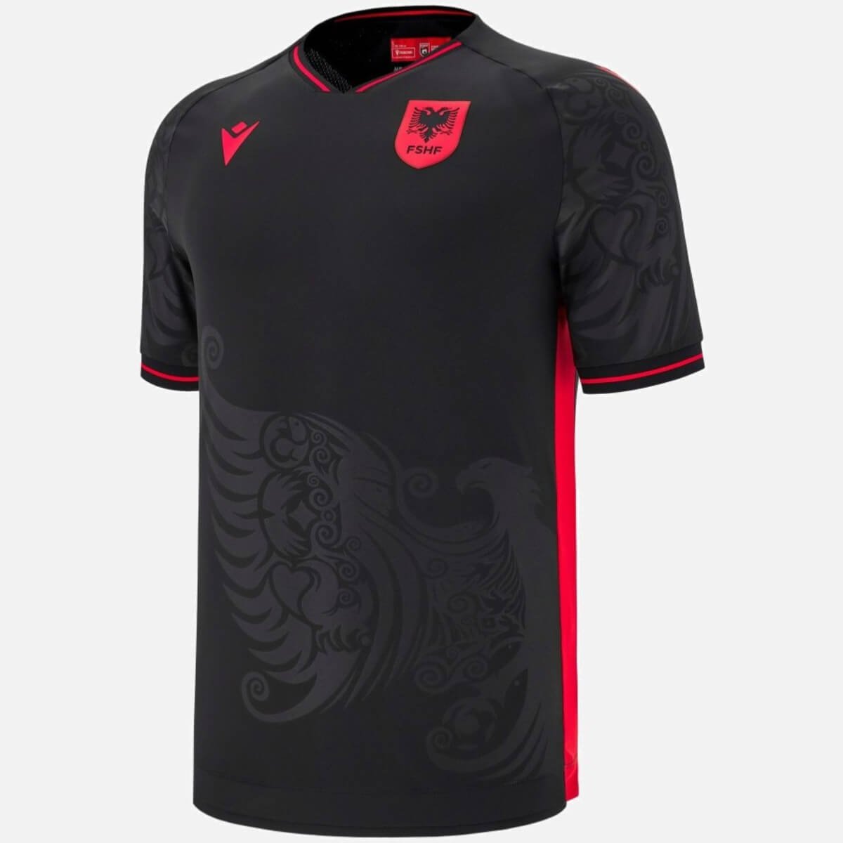 camisa-selecao-albania-preta-2025-26-third-masculina Camisa Seleção da Albânia Preta 2025/26 Third Masculina