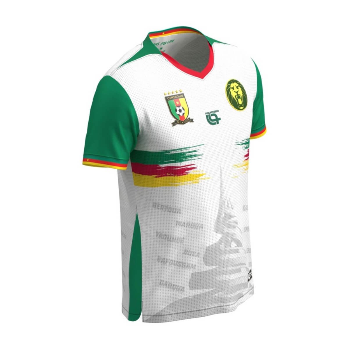 camisa-selecao-camaroes-branca-2025-26-third-masculina- Camisa Seleção Camarões Branca 2025/26 Third Masculina