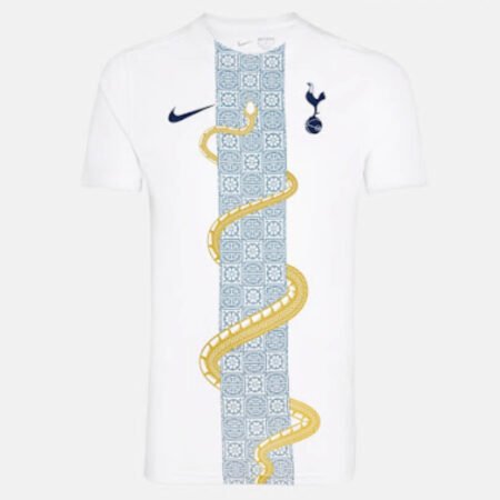 Camisa Tottenham Pré-jogo Branca Cobra 2025/26 Masculina