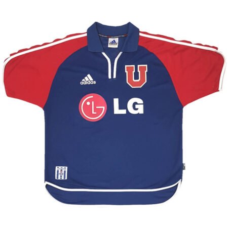 Camisa Universidad de Chile 2001 Home Azul LG Masculina