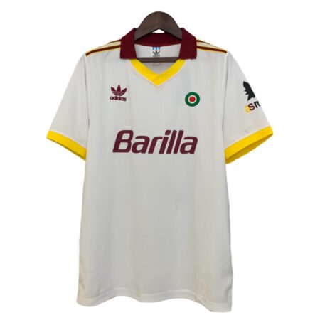 camisa AS Roma Branca 1982/83 Away Masculina