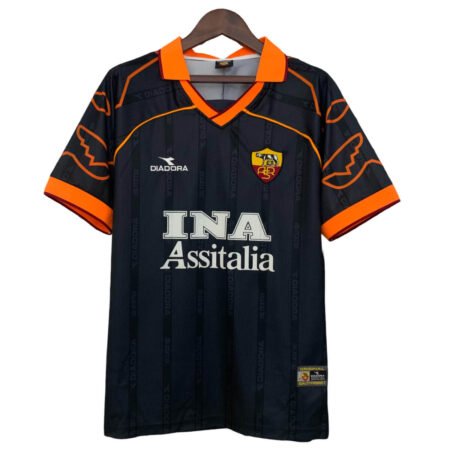 Camisa AS Roma Preta 1999/00 Away Masculina