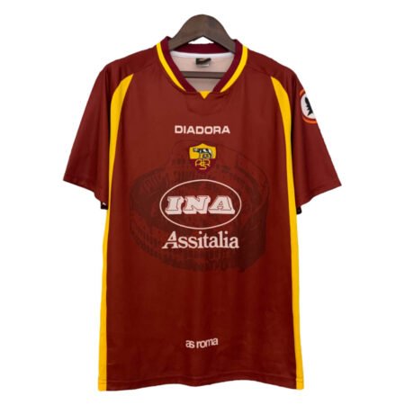 Camisa AS Roma Vermelha 1987/88 Home Masculina
