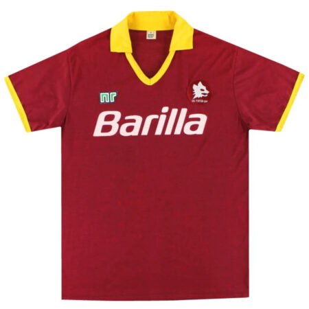 Camisa AS Roma Vermelha 1989/90 Home Masculina