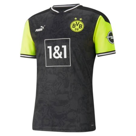 Camisa Borussia Dortmund Preta 2020/21 Anos 90 Masculina