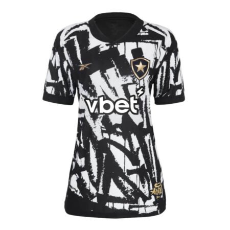 Camisa Botafogo Preta Quarta 2025/26 Aura 90 Feminina