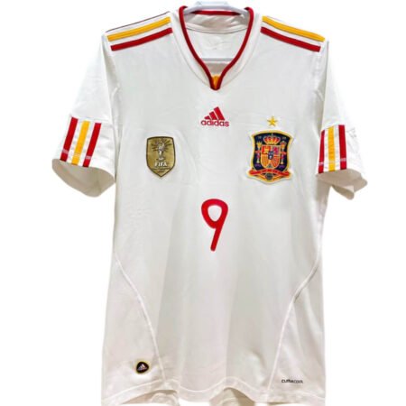 Camisa Espanha Branca 2011/12 Torres #9 Away Masculina