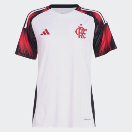 Camisa Flamengo Branca 2025/26 Reserva II Feminina