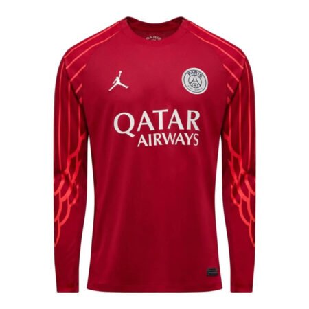 Camisa PSG Goleiro Vermelha 2025/26 Manga Longa
