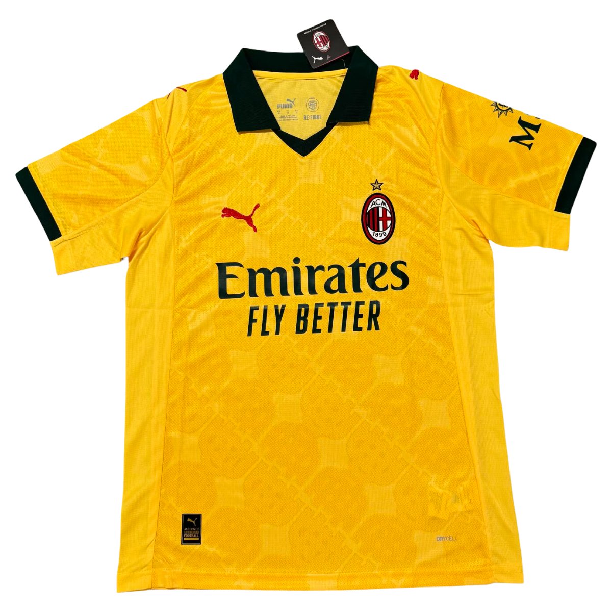camisa-ac-milan-amarela-2025-26-third-masculina Camisa AC Milan Amarela Third 2025/26 Masculina