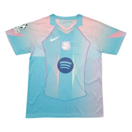 Camisa Barcelona Azul/Rosa 2025/26 Especial Masculina