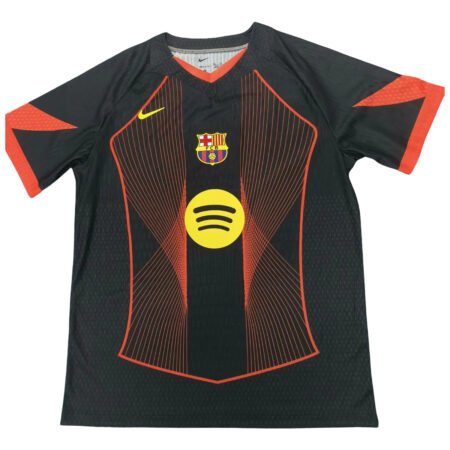 Camisa Barcelona Preta/Laranja 2025/26 Especial Masculina