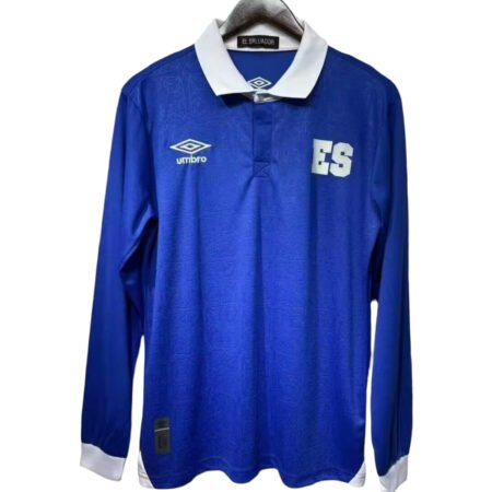 Camisa El Salvador Azul 2025/26 Manga Longa Masculina