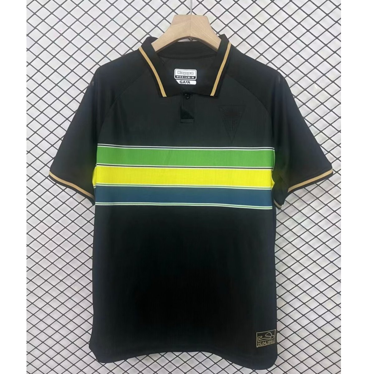 camisa-estoril-praia-ayrton-senna-preta-polo-2025- Camisa Estoril Praia Ayrton Senna Preta Polo 2025 Masculina
