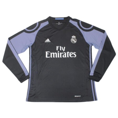 Camisa Real Madrid Preta 2016/17 Away Manga Longa