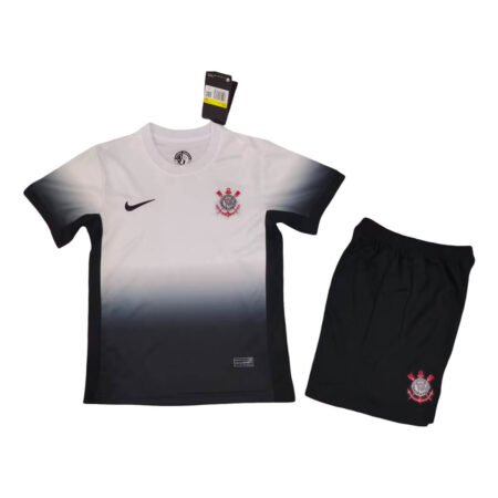 Kit Infantil Corinthians Branca Titular 2024/25 Unissex
