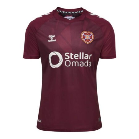 Camisa Heart Of Midlothian Vinho 2025/26 Home Masculina