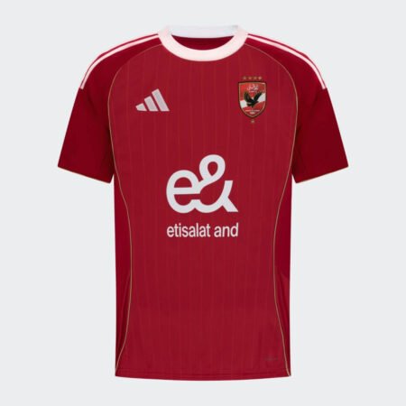 Camisa Al-Ahly Vermelha 2025/26 Home Masculina