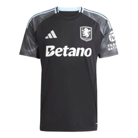 Camisa Aston Villa Preta 2025/26 Away Masculina