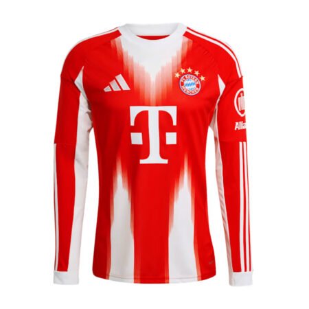 Camisa Bayern de Munique Vermelha 2025/26 Home Manga Longa