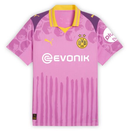 Camisa Borussia Dortmund Rosa KidSuper Mundial 2025/26 Masculina