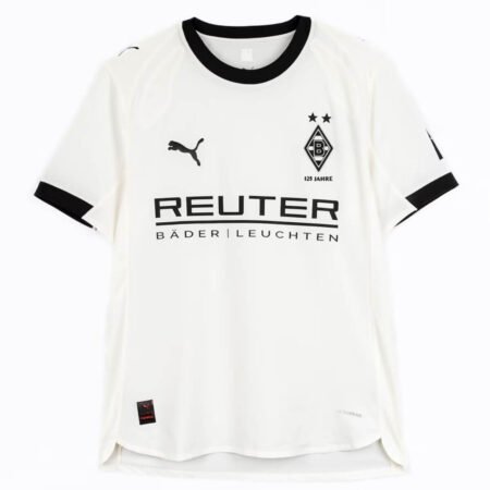 Camisa Borussia Mönchengladbach Branca 2025/26 Away Masculina