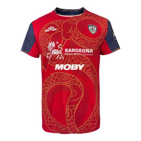 Camisa Cagliari Calcio Vermelha 2025/26 Home Masculina