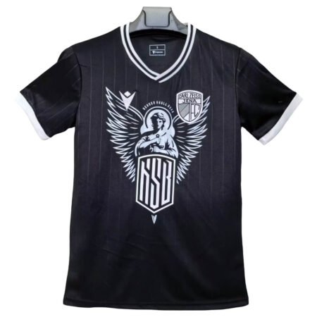 Camisa FC Carl Zeiss Jena Preta Asas 2025 Masculina