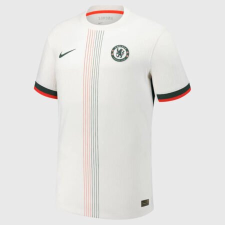 Camisa Chelsea FC Branca 2025/26 Away Jogador