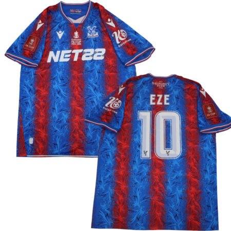 Camisa Crystal Palace Campeão FA Cup 2025 Vermelha Masculina