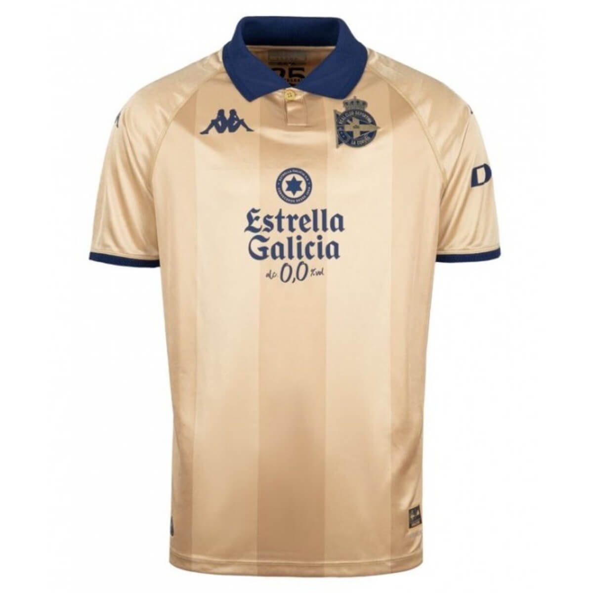 camisa-deportivo-la-coruna-dourada-2024-25-aniversário-masculina Camisa Deportivo La Coruña Dourada 2024/25 Aniversário Masculina
