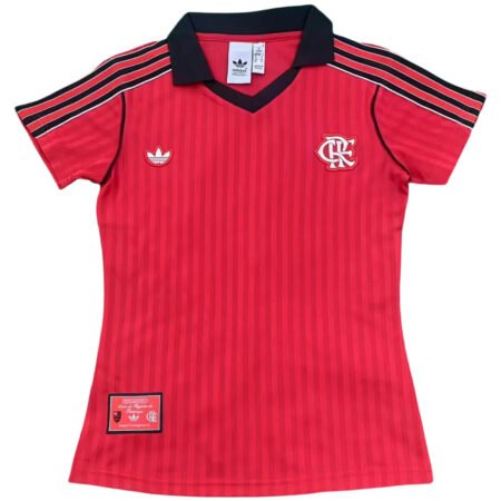 Camisa Flamengo Terrace Icons Vermelha Adidas Originals 2025 Feminina