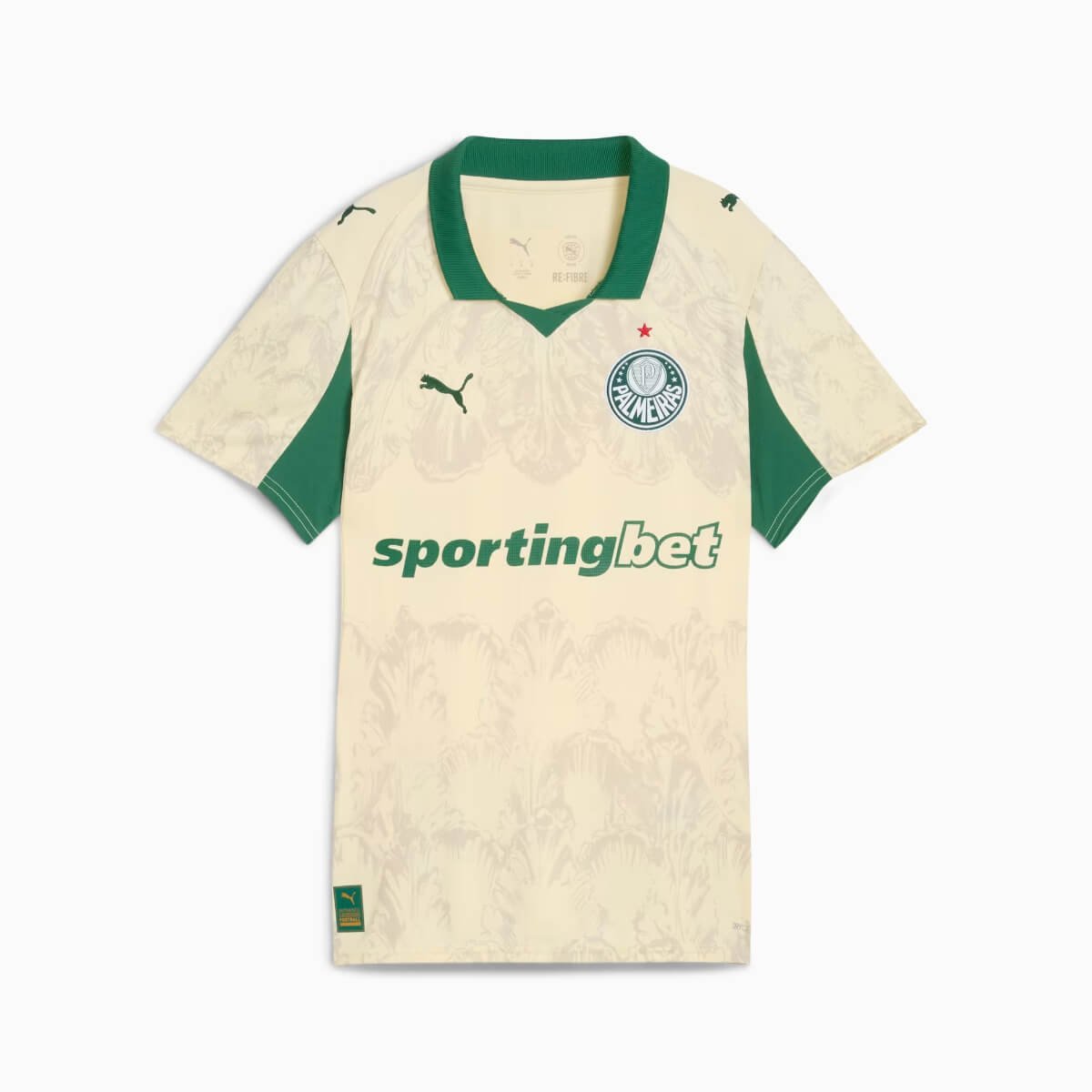 camisa-palmeiras-bege-kidsuper-mundial-2025-feminina Camisa Palmeiras Bege KidSuper Mundial 2025/26 Feminina