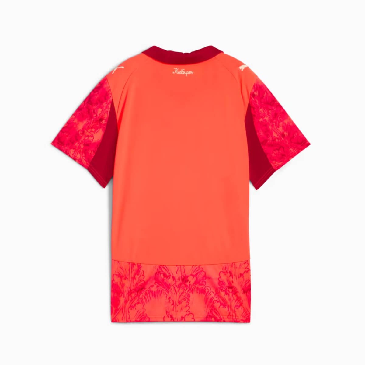 camisa-palmeiras-laranja-kidsuper-mundial-2025-feminina- amisa Palmeiras Vermelha KidSuper Mundial 2025/26 Feminina