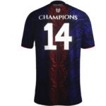camisa-psg-European-Champions-azul-vermelha-2025-masculina