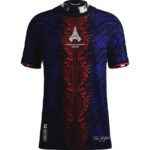 camisa-psg-European-Champions-azul-vermelha-2025-masculina